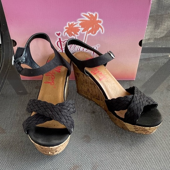 Jellypop Shoes Jellypop Janke Wedge Platform Sandal Black 8 Poshmark